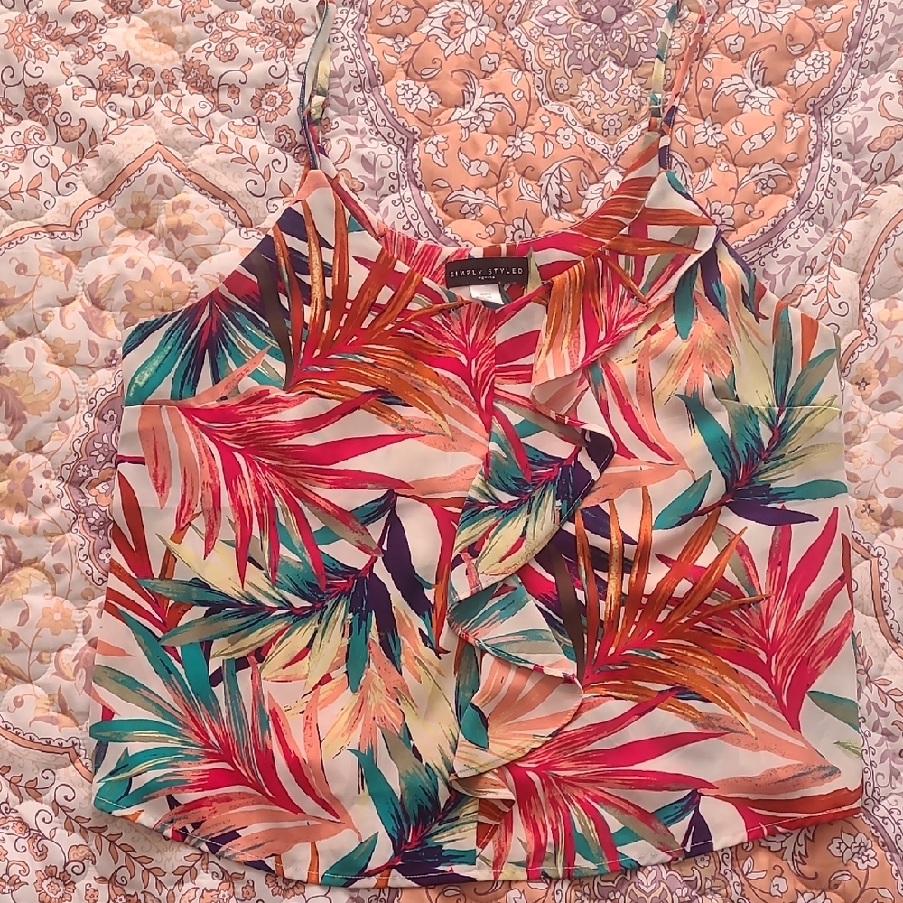 Lush Red and Pink Camisole